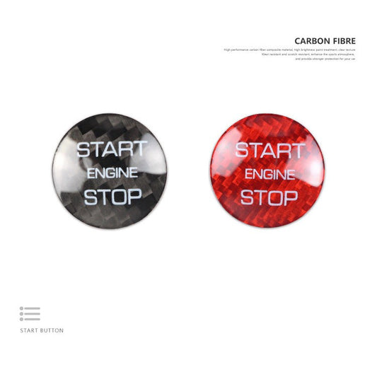 Carbon Fiber Push-Start Button for Land Rover Discovery