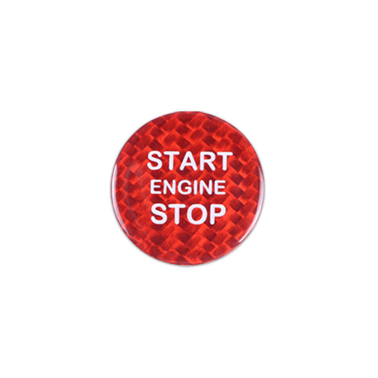 Real Carbon Fiber Push-Start Button Trim for Alfa Romeo Stelvio