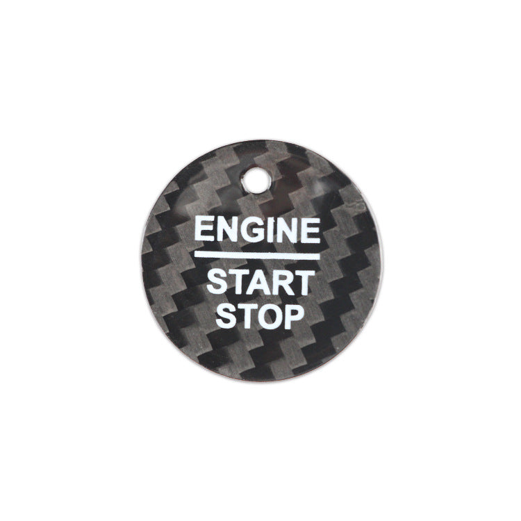 Carbon Fiber Push-Start Button Trim for Ford F-150