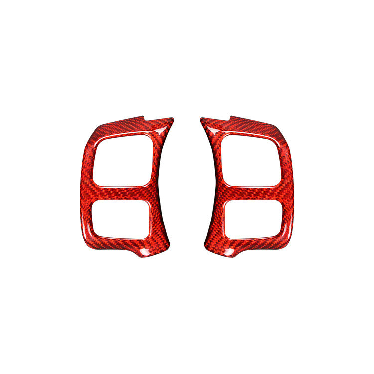 Real Carbon Fiber Steering Wheel Button Frame Trim for Lexus