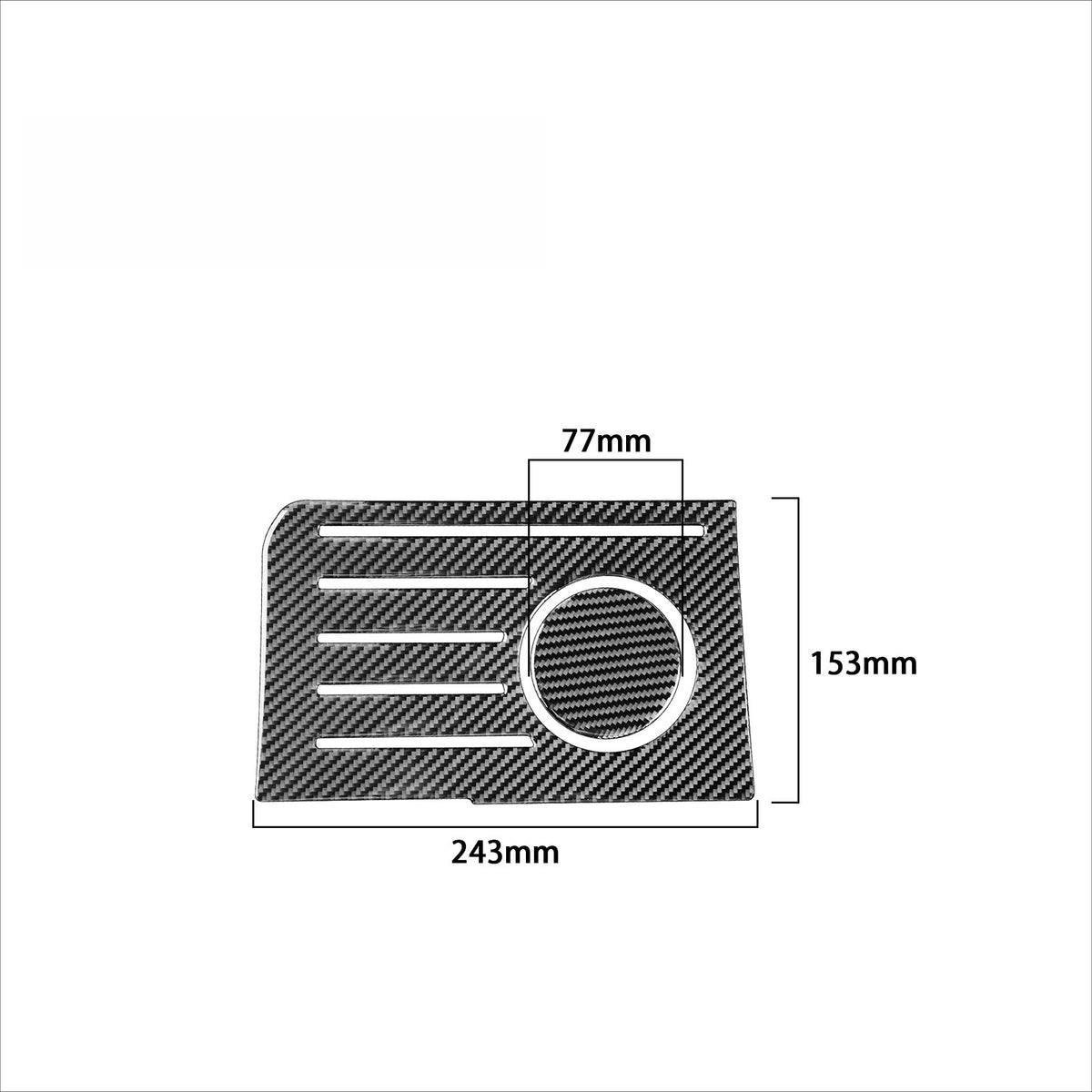 Prepreg Dry Carbon 3*3 3K Real Carbon Fiber Interior Center Console Storage Box Mat for Toyota Tundra XK50 Facelift (2014-2021)