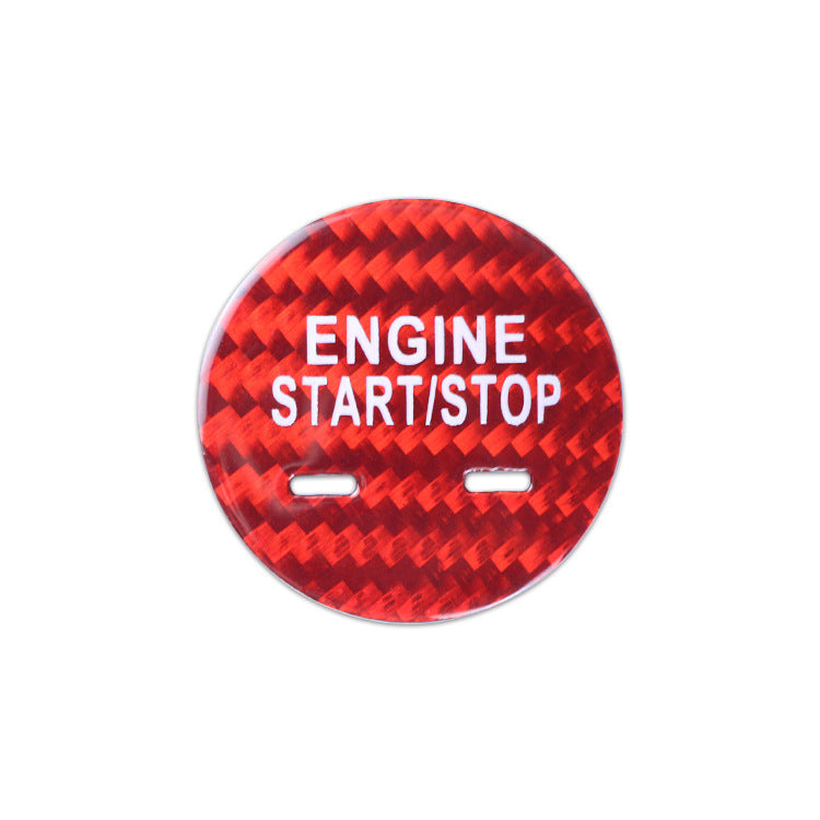 Real Carbon Fiber Push-Start Button Trim for Cadillac XTS / CT6 / XT5