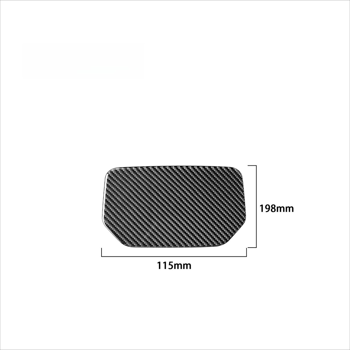 Prepreg Dry Carbon 3*3 3K Carbon Fiber Interior Dashboard Non-slip Groove Mat Trim for Toyota Tundra XK50 Facelift (2014-2021)