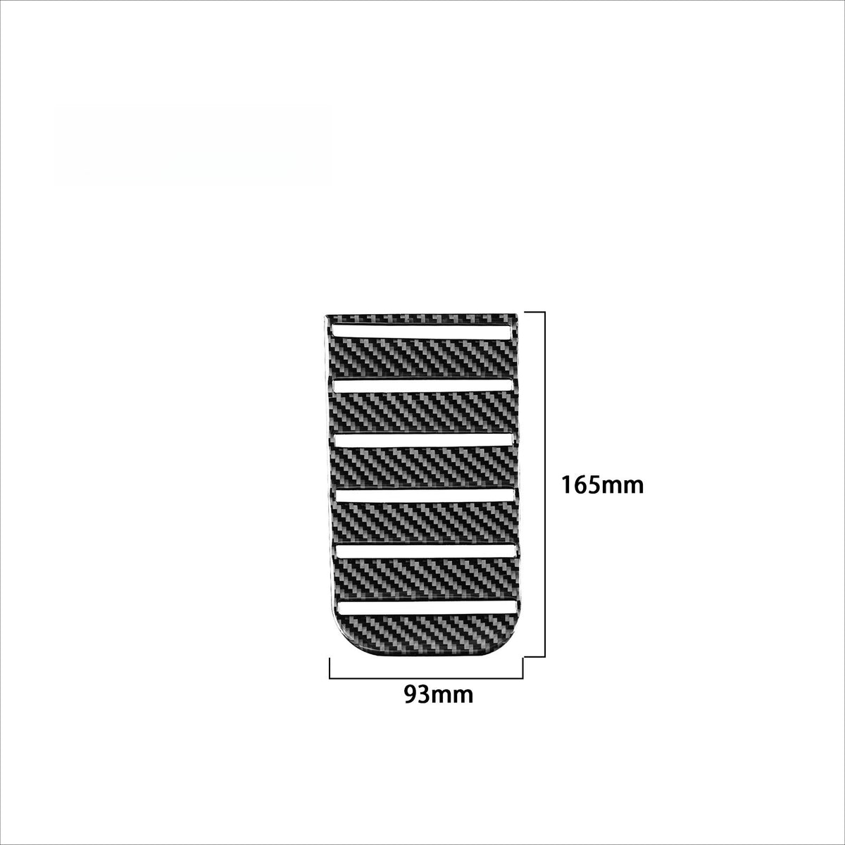 Prepreg Dry Carbon 3*3 3K Real Carbon Fiber Interior Armrest Box Slot Mat Trim for Toyota Tundra XK50 Facelift (2014-2021)