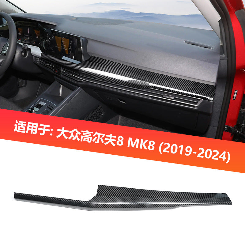 Real Carbon Fiber Instrument Cluster Trim for Volkswagen Golf 8 MK8 (2019 - 2024)