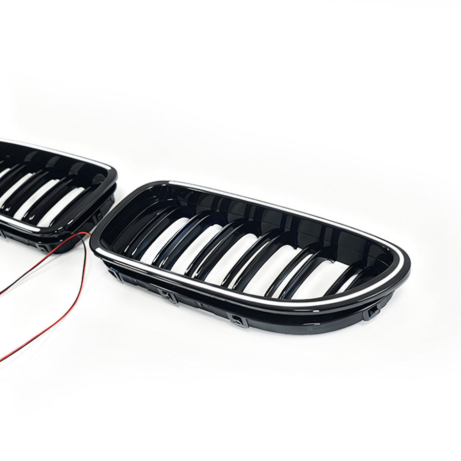 Double-Slat Front Grille for BMW 6 Series F06 F12 (2011 - 2016), Glossy Black