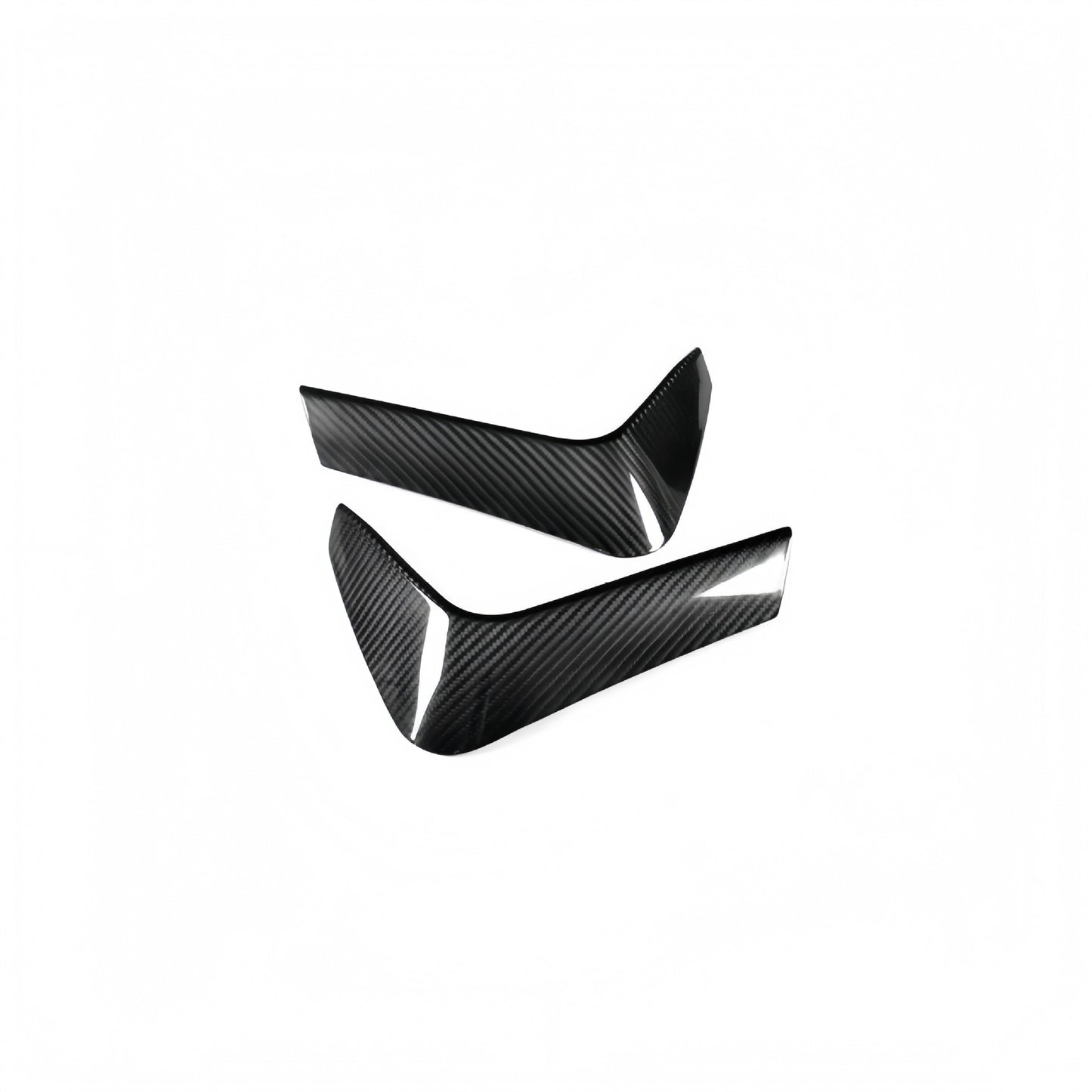 3×3 3K Twill Dry Carbon Fiber Rear Bumper Splitter Vent Trim for BMW F80 M3 / F82 Coupe F83 Convertible M4 | Stick-On