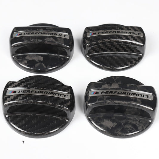 3×3 3K Twill Dry Carbon Fiber Fuel Tank Cap Cover Trim for BMW F & G Chassis Series | Stick-On Decorative Cover