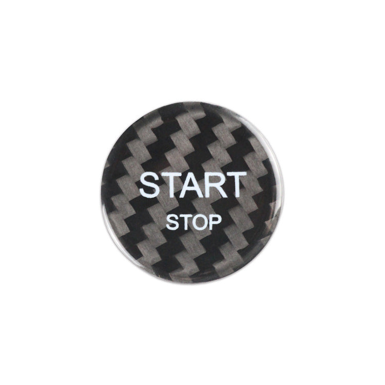Carbon Fiber Ignition Push-Start Button Trim for Peugeot 308S / 408