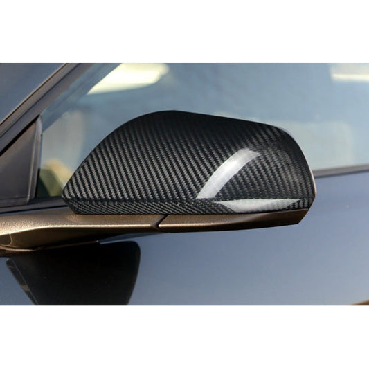 Carbon Fiber Side Mirror Cover for Ford Mustang (2015+) (alternate view 2)