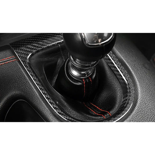 Real Carbon Fiber Gear Shift Panel Frame for Ford