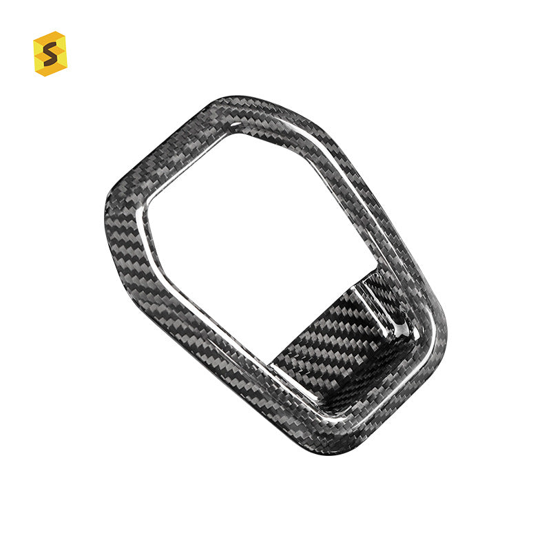 Real Carbon Fiber Seat Release Handle Trim for Ford Mustang (2024)