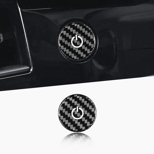 Real Carbon Fiber Ignition Push-Start Button Trim for Porsche Taycan (2022)