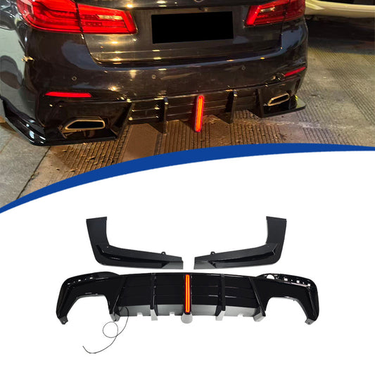 LED Illuminated TOP Rear Diffuser Lip for BMW 5 Series G30 (alternate view 2)