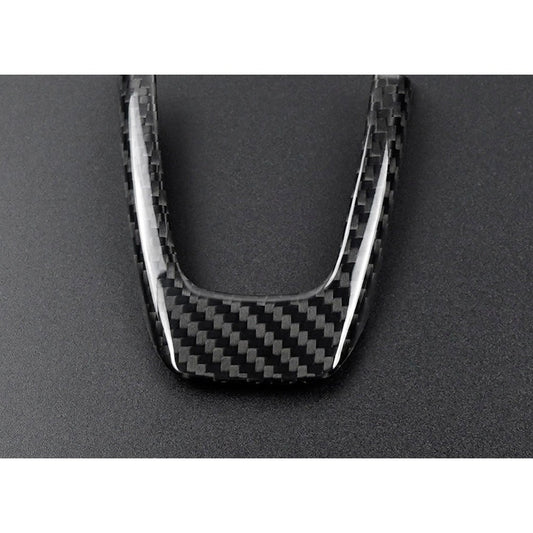 Real Carbon Fiber Steering Wheel Lower Trim for Fiat 500