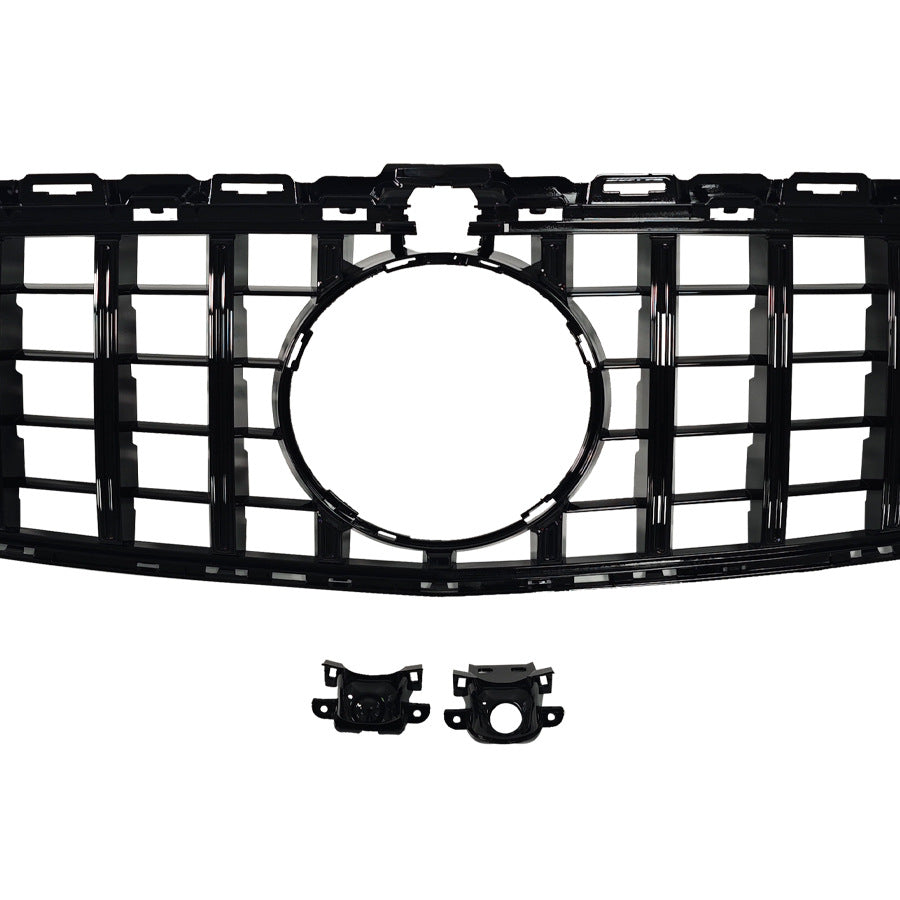 GT-Style Low Spec Front Grille for Mercedes-Benz C-Class W205 / GM (Universal) (2015 - 2021), Glossy Black