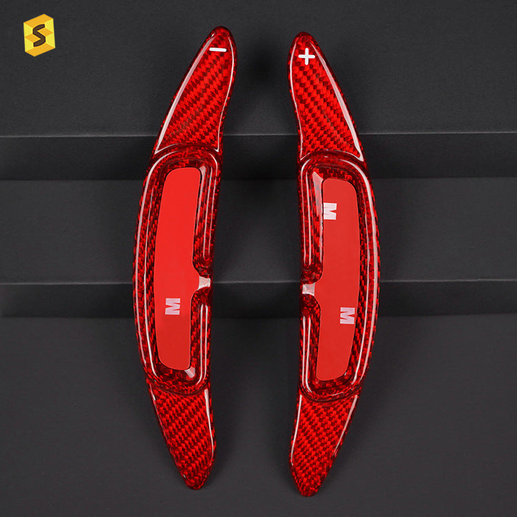 Carbon Fiber Steering Wheel Shift Paddle Cover for Porsche Taycan / Macan / 911