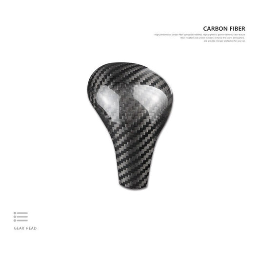 Real Carbon Fiber Gear Shift Knob Cover for Audi A4