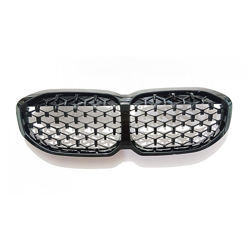 F40 Front Bumper Grill, Gloss Black Diamonds Radiator Grille for BMW 1 Series F40 Hatchback (2020 - 2024) (without LED)