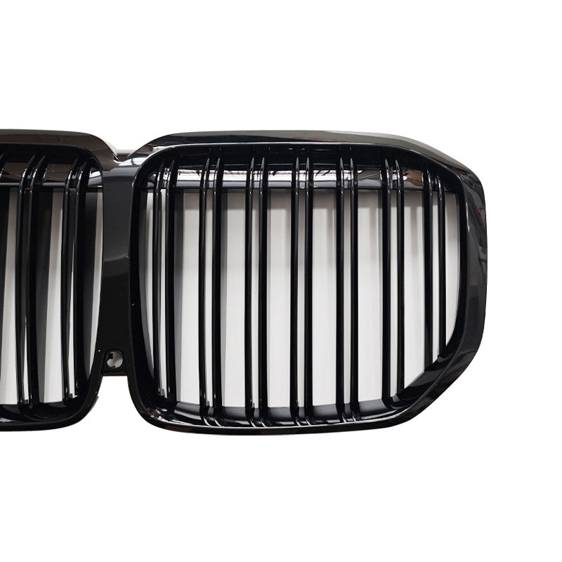 Double-Slat Front Grille for BMW X7 G07 (2020 - 2022), Glossy Black