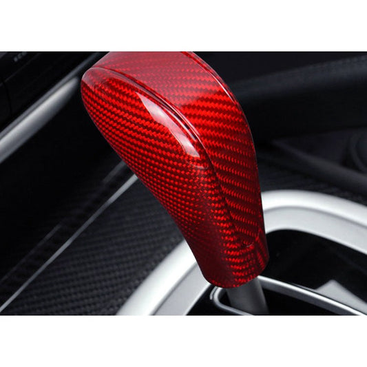 Real Carbon Fiber Gear Shift Knob Cover for Porsche Cayenne (alternate view 2)