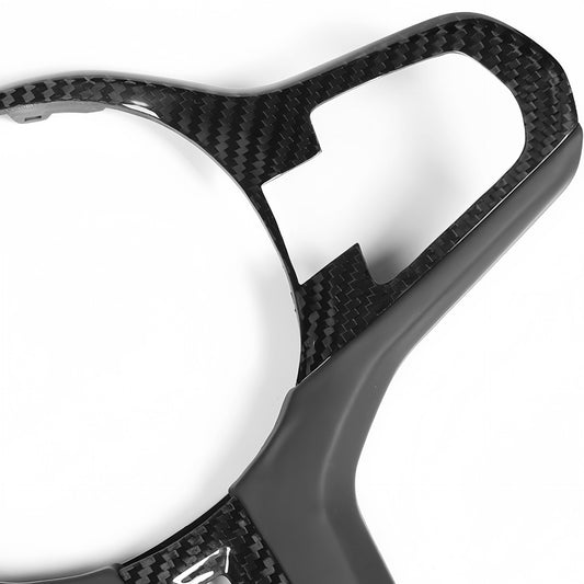 Carbon Fiber Steering Wheel Trim Cover for BMW G-Chassis Models – 1/2/3/4/5/6/7/8/X Series (ID6 - ID8)