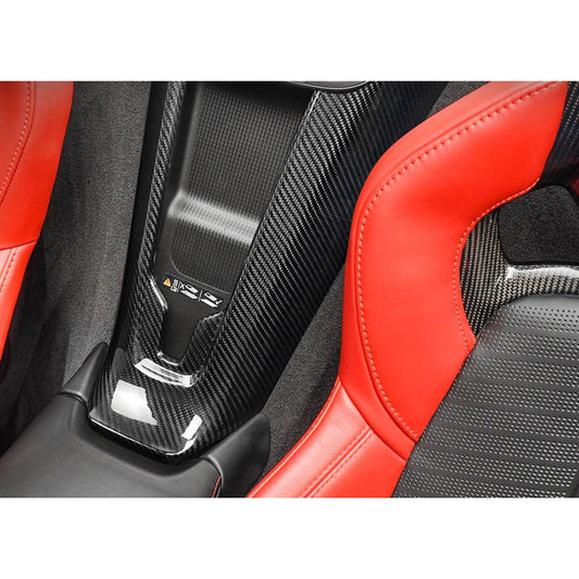 Real Carbon Fiber Seat Trim for Corvette C8 (alternate view 2)