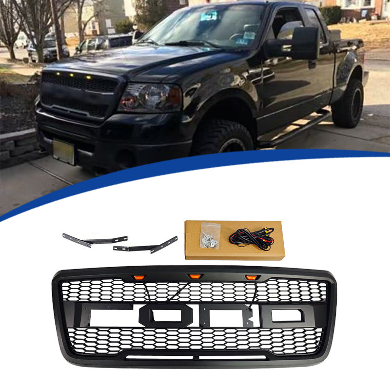 Raptor-Style Front Grille for Ford F-150 (2004 - 2008), Matte Black