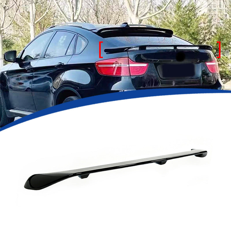 Rear Wing Spoiler for BMW X6 E71 (2007 - 2014), Glossy Black