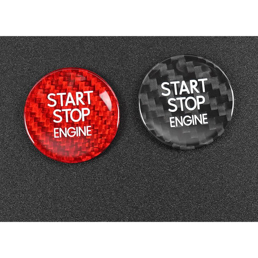 Real Carbon Fiber Ignition Push-Start Button Trim for Toyota