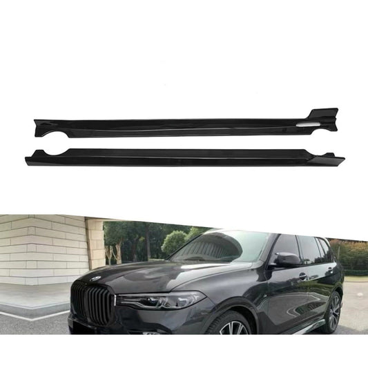 Full-Length One-Piece Blacked-Out Side Skirts for BMW X7 G07