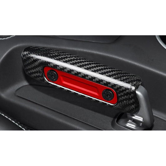 Real Carbon Fiber Handbrake Grip Cover for Ford Mustang