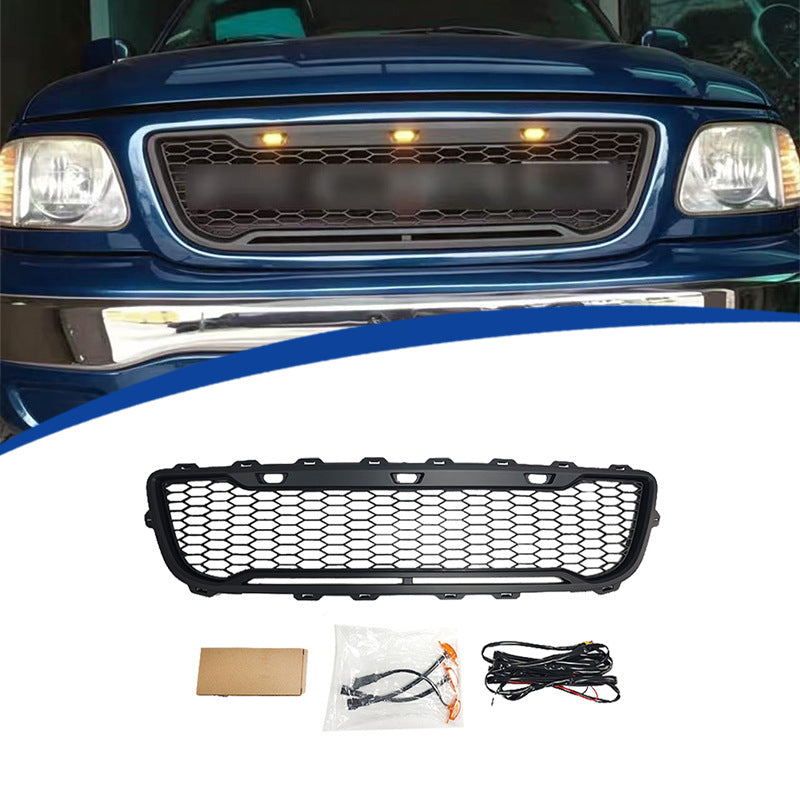 Raptor-Style Front Grille for Ford F-150, Matte Black