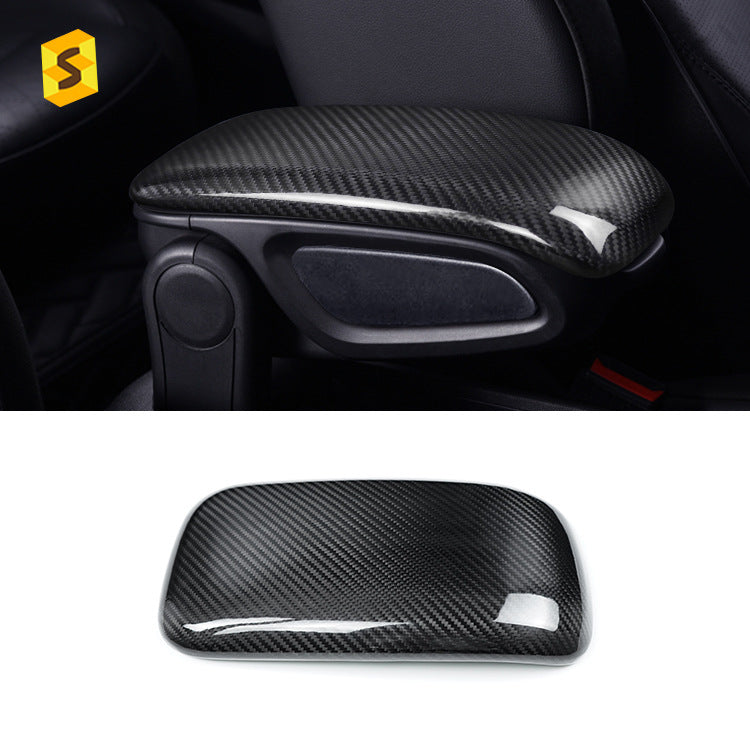Real Dry Carbon Fiber Armrest Console Trim for MINI / MINI F60