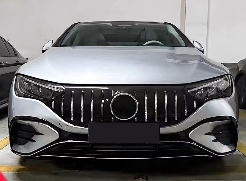 Vertical-Bar GT-Style Front Grille for Mercedes-Benz EQS W297