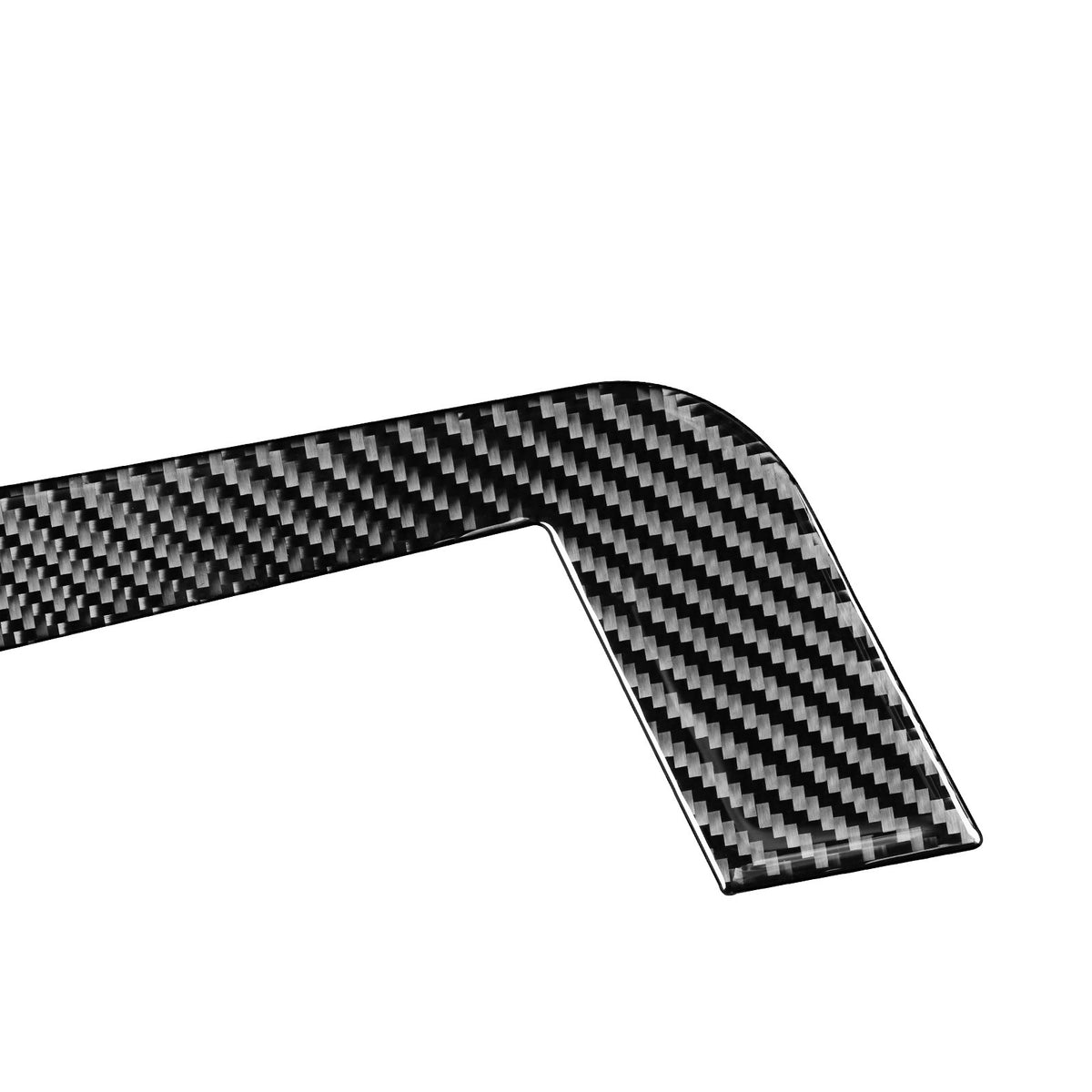 2PCS Prepreg Dry Carbon 3*3 3K Twill Carbon Fiber Interior Gear Shift Base Side Trim for Toyota Tundra XK50 Facelift (2014-2021)
