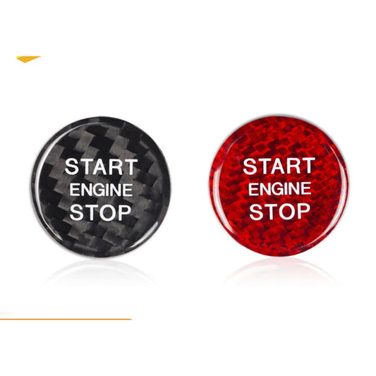 Rigid Carbon Fiber Ignition Push-Start Button for Audi A6 (alternate view 2)