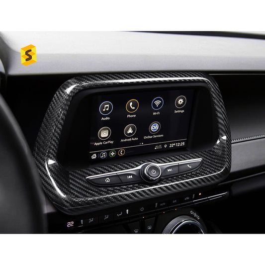 Carbon Fiber Center Display Navigation for Chevrolet Camaro