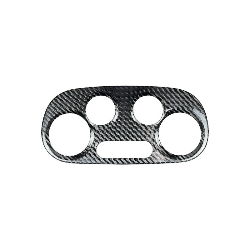 Real Carbon Fiber AC Control Panel Trim for Fiat 500