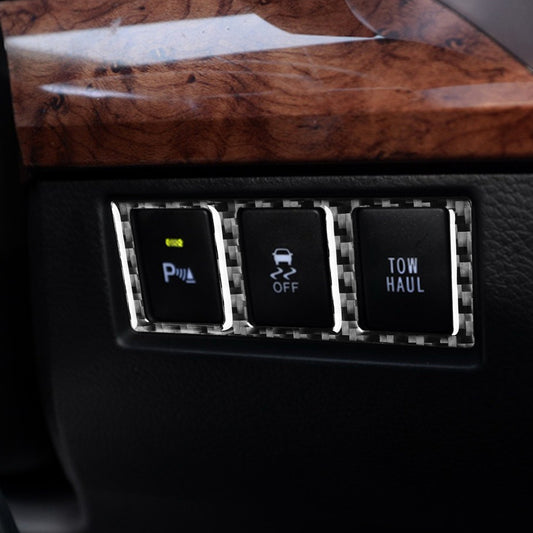 Carbon Fiber Triple Switch for Toyota Tundra XK50 Facelift (alternate view 2)