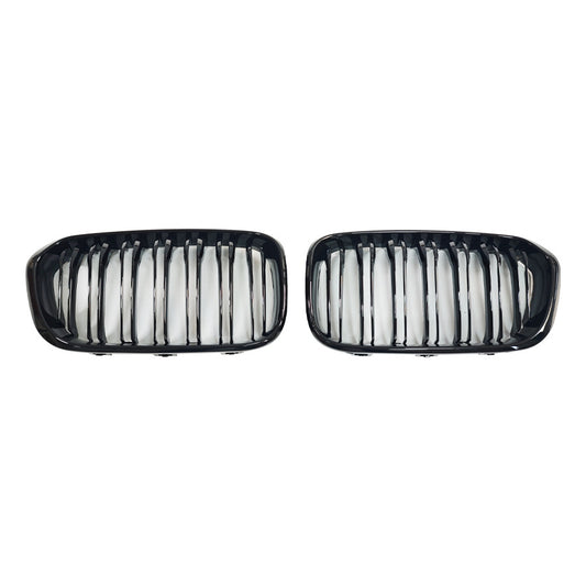 Double-Slat Front Grille for BMW 1 Series F20 (2015-2019) (alternate view 2)