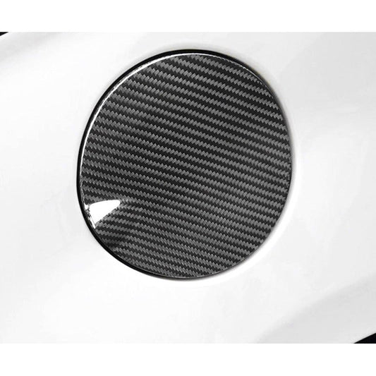 Real Carbon Fiber Outer Fuel Door Cover for Fiat 500 Abarth