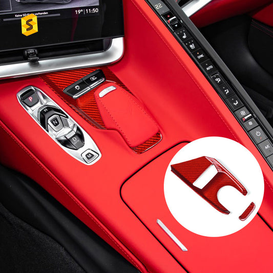 Real Carbon Fiber Multimedia Knob Panel Trim for Chevrolet Corvette / Corvette C8