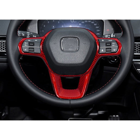 Carbon Fiber Steering Wheel Button for Honda Civic 11th Gen