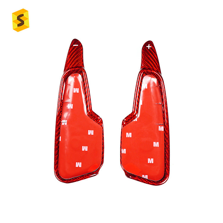Carbon Fiber Steering Wheel Shift Paddle Cover for Chevrolet Corvette C8