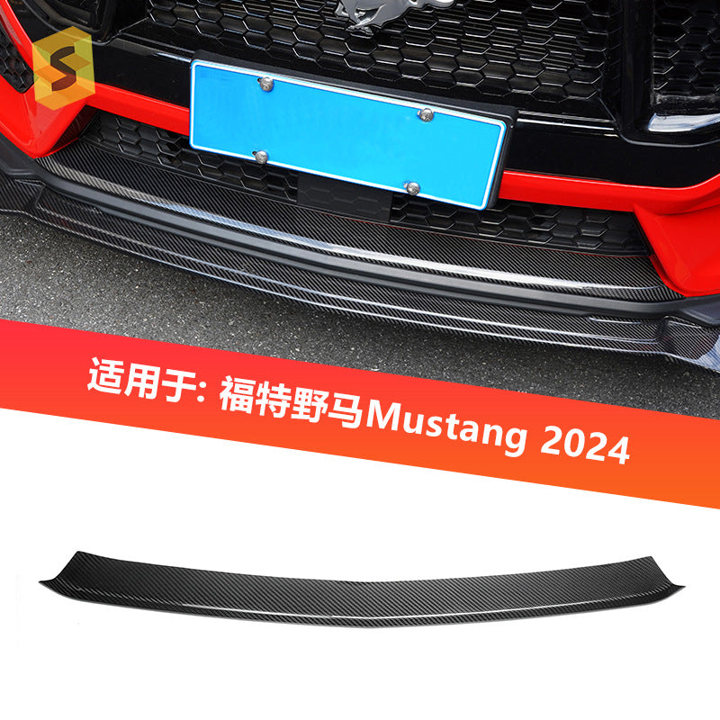 Real Carbon Fiber Front Bumper Lower Trim for Ford Mustang GT (2024)