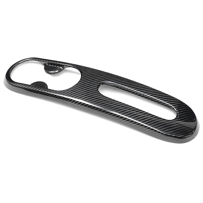 Real Carbon Fiber Cup Holder Trim for Fiat 500 / 595 (US-Spec)