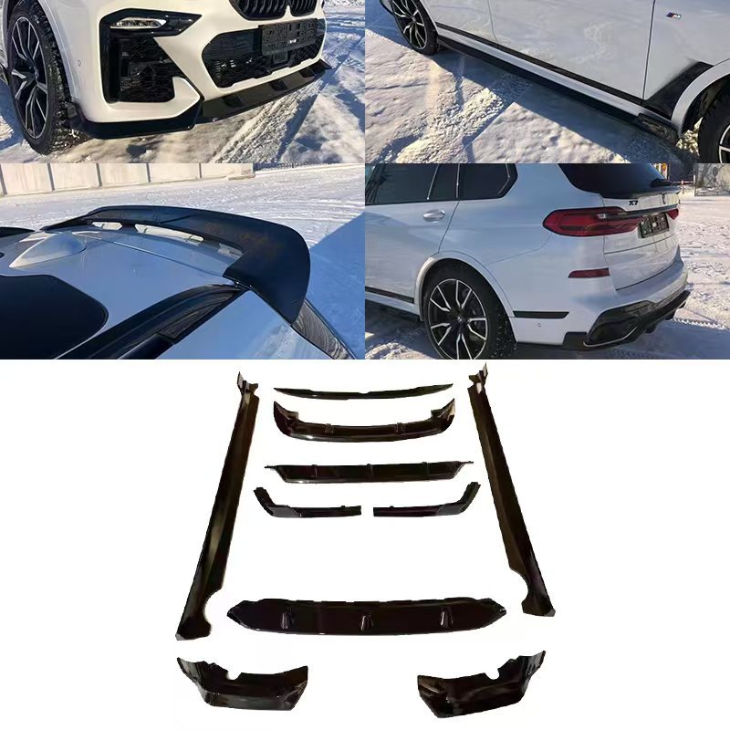 Blacked-Out Sport Front Lip Spoiler for BMW X7 G07 (2019 - 2022)
