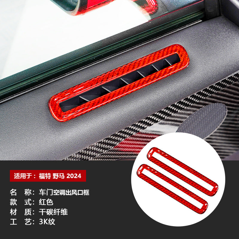 Real Carbon Fiber Air Vent Trim for Ford / Ford Mustang (2024)