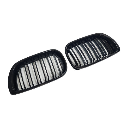 4-Door Double-Slat Grille for BMW 3 Series E46 (2002-2005) (alternate view 2)